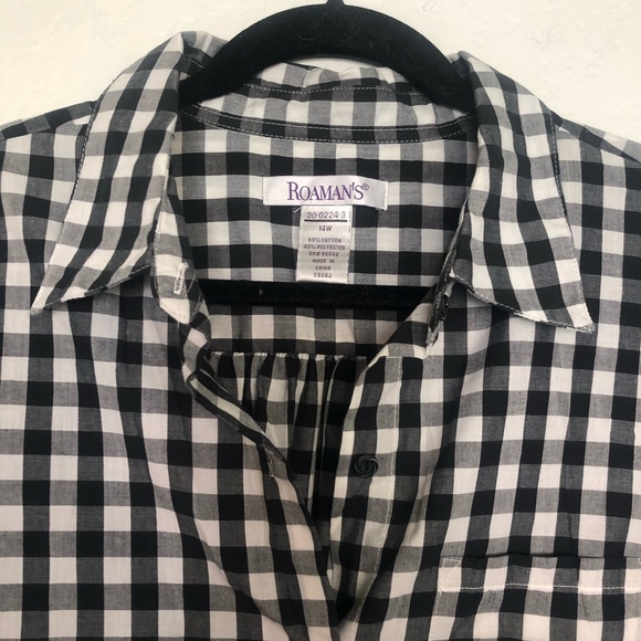 Adorable black and white checkered shirt - Picture 2 of 5